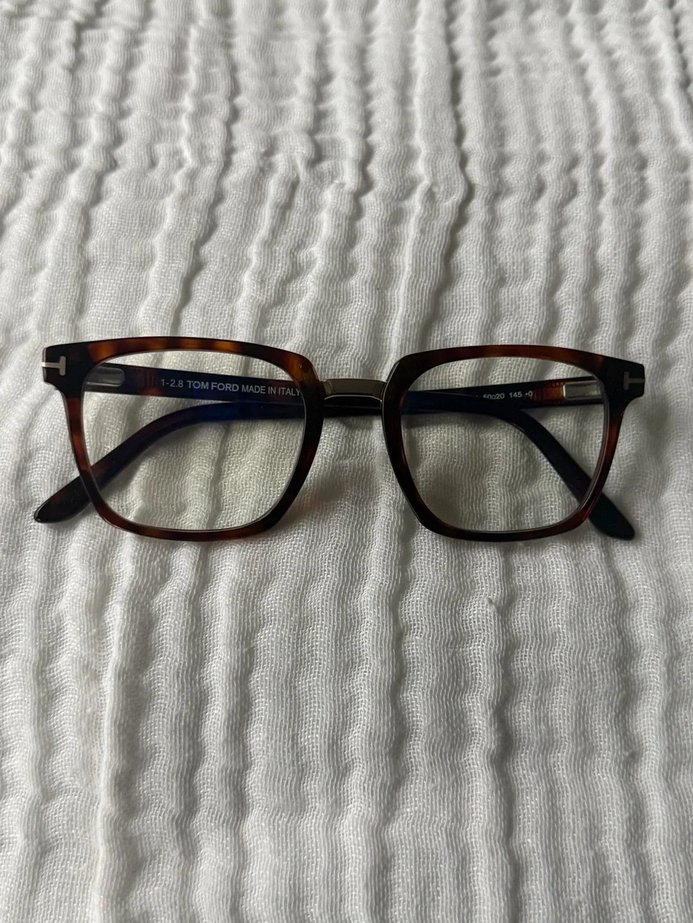 Tom Ford Tortoiseshell Square Optical Glasses